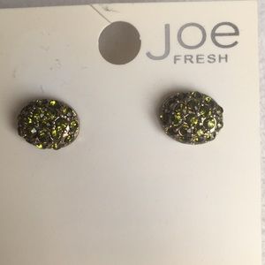3/$20 NEW Joe Fresh earrings green stones